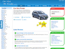 Tablet Screenshot of car-hirefinder.co.uk